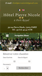 Mobile Screenshot of hotel-pierre-nicole.com